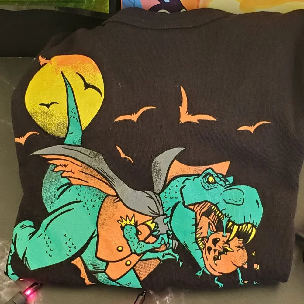 Halloween Gift Bag for Boys Dinosaur Tee Size 5/6 Other Goodies Trick or Treat